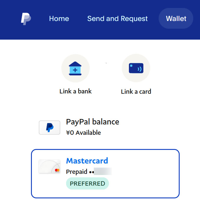 PayPalにauPAYのカードを登録